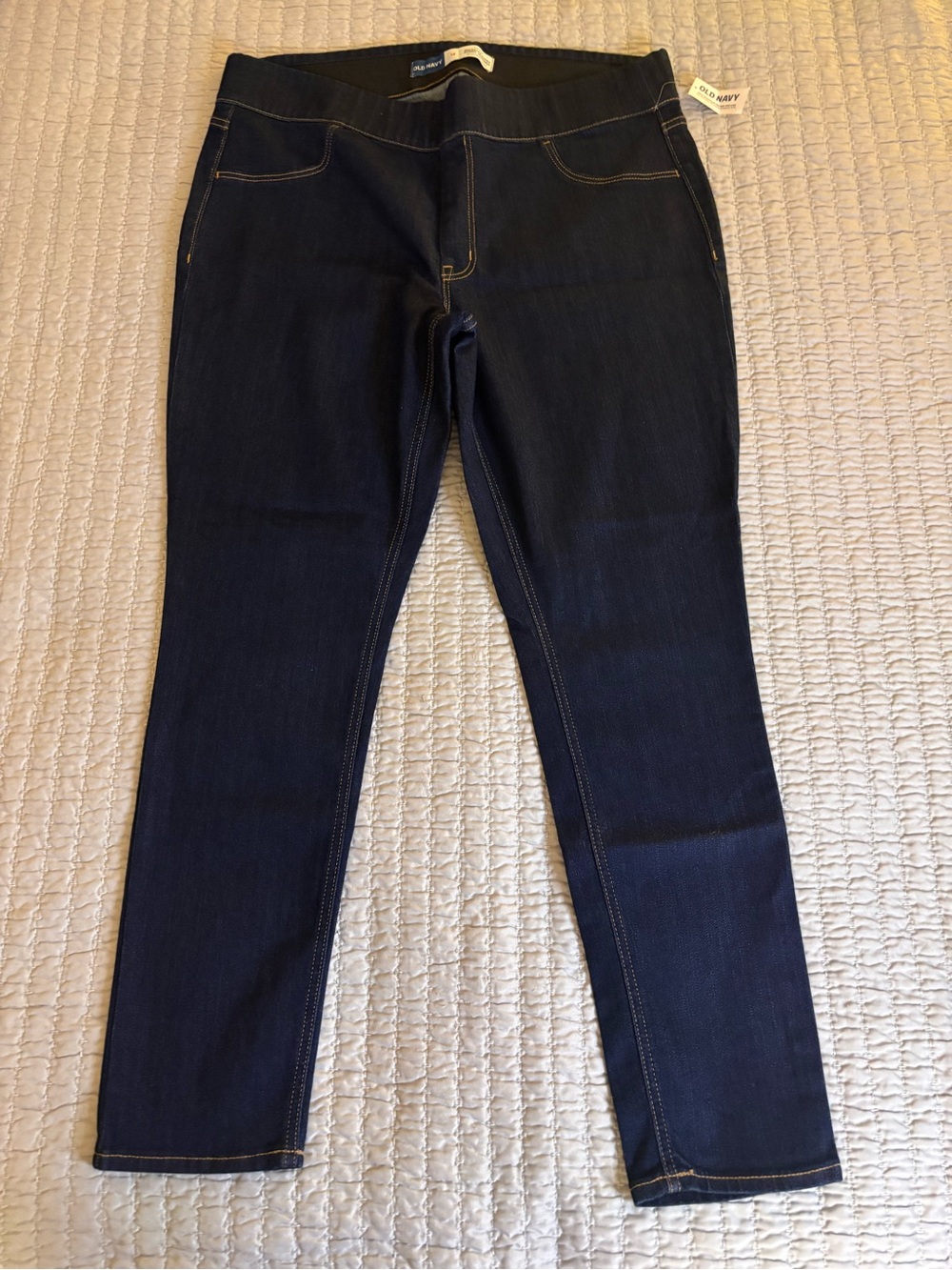 Old Navy Dark Wash Pull-On Skinny Jeggings
